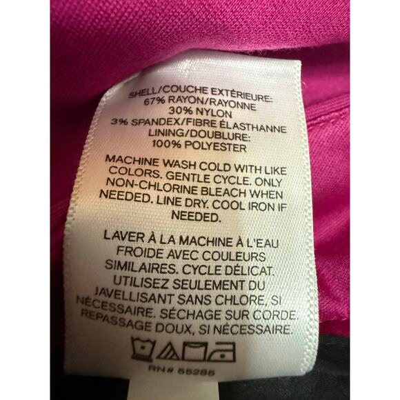 Express Women's Pink Mid Rise Stretch Skinny Leg Trousers Dress Pants Size 2 - Picture 5 of 5